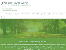 Tablet Screenshot of power-within.com